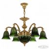 Люстра Бронзовая BOHEMIA IVELE CRYSTAL 72209P/6/175 G Р2 D CLEAR-GREEN/H-1K Золото, Латунь / Богемия Ивеле Кристалл