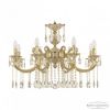 Люстра Бронзовая BOHEMIA IVELE CRYSTAL 72209/8/250 А GW Золото Белёное, Латунь / Богемия Ивеле Кристалл