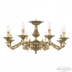 Люстра Бронзовая BOHEMIA IVELE CRYSTAL 72202/8/210 GВ Золото Черненое, Латунь / Богемия Ивеле Кристалл