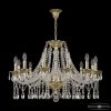 Люстра Хрустальная BOHEMIA IVЕLE CRYSTAL 16213/12/300 G Золото, Стекло / Богемия Ивеле Кристалл