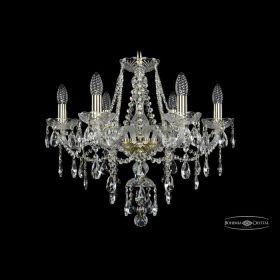 Люстра Хрустальная BOHЕMIA IVЕLЕ CRYSTAL 1415/6/200 G Золото, Стекло / Богемия Ивеле Кристалл