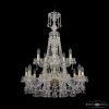 Люстра Хрустальная BOHЕMIA IVЕLЕ CRYSTAL 1409/10+5/240/XL-91/2D G Золото, Стекло / Богемия Ивеле Кристалл