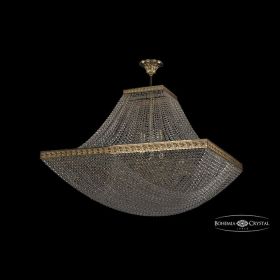 Люстра Хрустальная BOHЕMIA IVЕLЕ CRYSTAL 19322/H1/90IV G Золото, Металл / Богемия Ивеле Кристалл