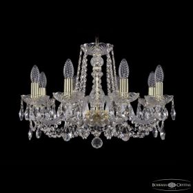 Люстра Хрустальная BOHЕMIA IVЕLЕ CRYSTAL 1402/8/195 G Золото, Стекло / Богемия Ивеле Кристалл