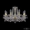 Люстра Хрустальная BOHЕMIA IVЕLЕ CRYSTAL 1402/8/195 G Золото, Стекло / Богемия Ивеле Кристалл
