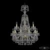 Люстра Хрустальная BOHЕMIA IVЕLЕ CRYSTAL 1409/10+5/195/XL-83/2D G Золото, Стекло / Богемия Ивеле Кристалл