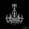 Люстра Хрустальная BOHЕMIA IVЕLЕ CRYSTAL 1410/6/195/XL-66 G V3001 Золото, Стекло / Богемия Ивеле Кристалл