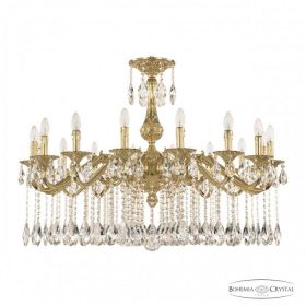 Люстра Бронзовая BOHЕMIA IVЕLЕ CRYSTAL 72102/16/360 A G Золото, Латунь / Богемия Ивеле Кристалл