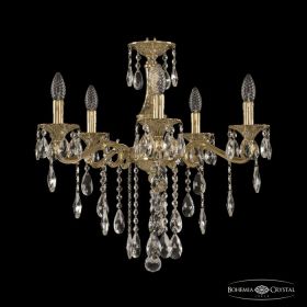 Люстра Бронзовая BOHЕMIA IVЕLЕ CRYSTAL 72102/5/175 B G Золото, Латунь / Богемия Ивеле Кристалл