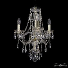 Люстра Хрустальная BOHЕMIA IVЕLЕ CRYSTAL 1415/3/141 G Золото, Стекло / Богемия Ивеле Кристалл