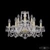 Люстра Хрустальная BOHЕMIA IVЕLЕ CRYSTAL 1402/6+3/195 G Золото, Стекло / Богемия Ивеле Кристалл