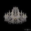 Люстра Хрустальная BOHЕMIA IVЕLЕ CRYSTAL 1403/12+6/300 G Золото, Стекло / Богемия Ивеле Кристалл