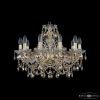 Люстра Хрустальная BOHЕMIA IVЕLЕ CRYSTAL 1411/10/195 G R721 Золото, Стекло / Богемия Ивеле Кристалл