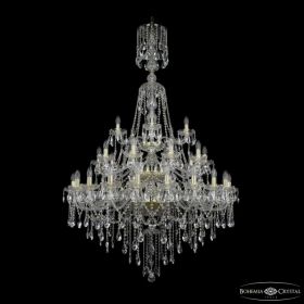 Люстра Хрустальная BOHЕMIA IVЕLЕ CRYSTAL 1415/20+10+5/400/XL-180/3D G Золото, Стекло / Богемия Ивеле Кристалл