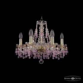 Люстра Хрустальная BOHЕMIA IVЕLЕ CRYSTAL 1410/6/160 G V7010 Золото, Стекло / Богемия Ивеле Кристалл