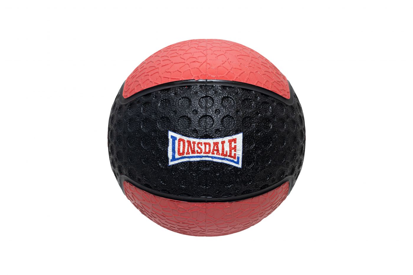 Медицинбол Lonsdale (2 кг) черно-красный, 160084-2