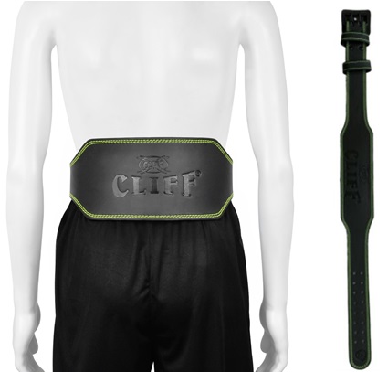 Пояс Т/А Cliff натуральная кожа, CS-00006, 6 дюйма(15см.), чёрный, XL