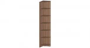 Полка угловая Коста-Рика (ш400*г570*в2300мм) шимо светлый/шимо темный