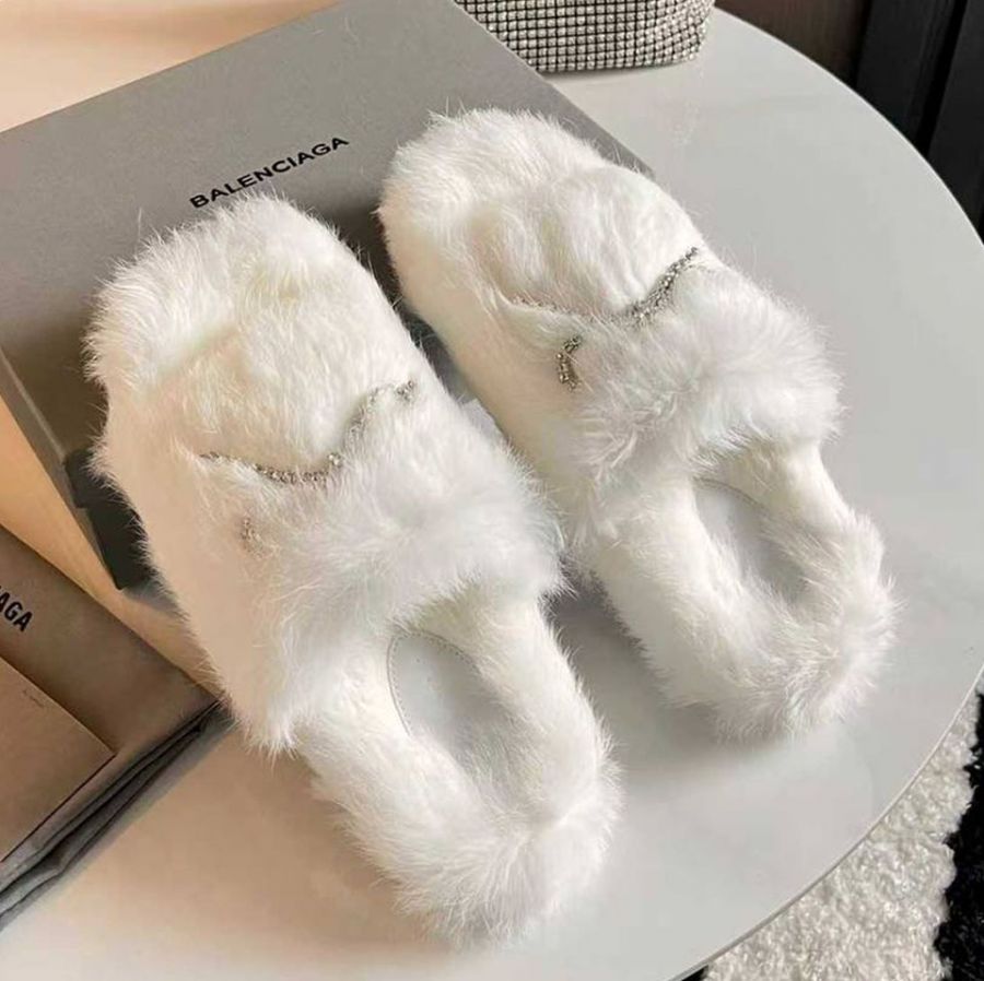 Мюли BALENCIAGA с мехом Premium