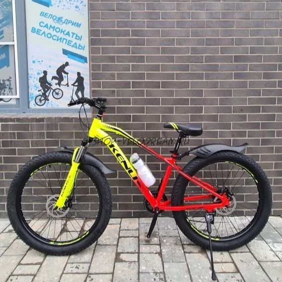 Велосипед 27,5" х 3.0" гидр. алюминиевый спицы полуфэт kenli RD