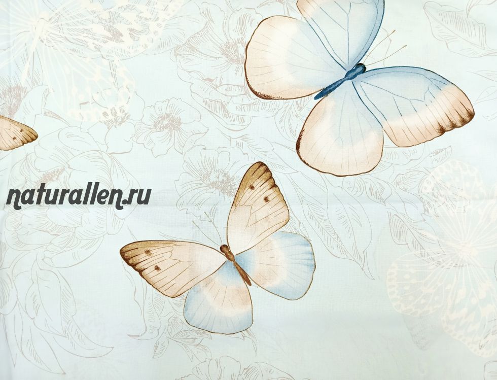 КПБ Бязь премиум (140г/кв.м) "Бабочка"