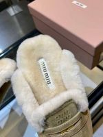 Мюли MIU MIU с мехом Premium