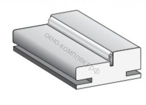 Коробка телескопическая с уплотнителем 26х70х2050мм ( Цемент светлый / цемент темный)