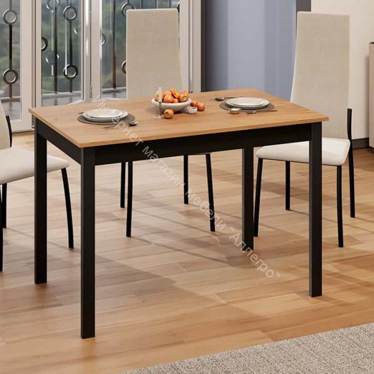 Стол обеденный «Блэйд» Тип 2 - 038.000.000 Черный, Дуб Крафт золотой