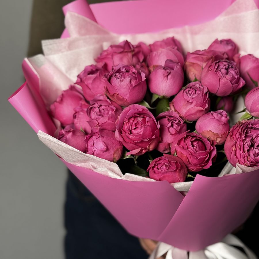 Пионовидные розы 9шт