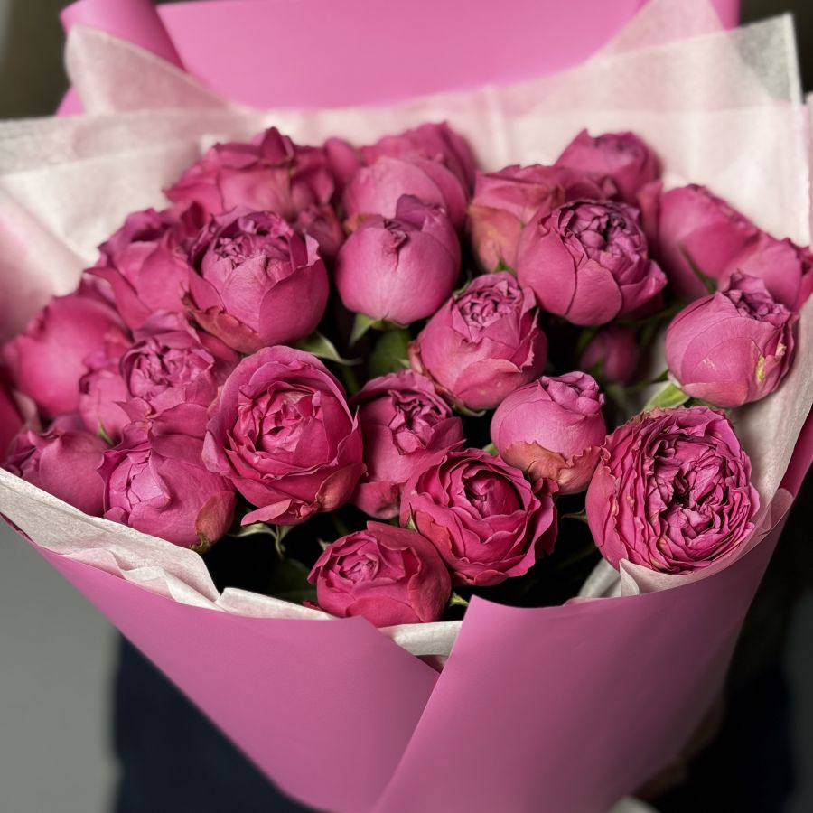 Пионовидные розы 9шт