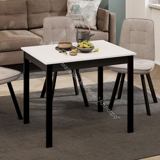 Стол обеденный «Блэйд» Тип 1 - 036.000.000 Черный, Белый