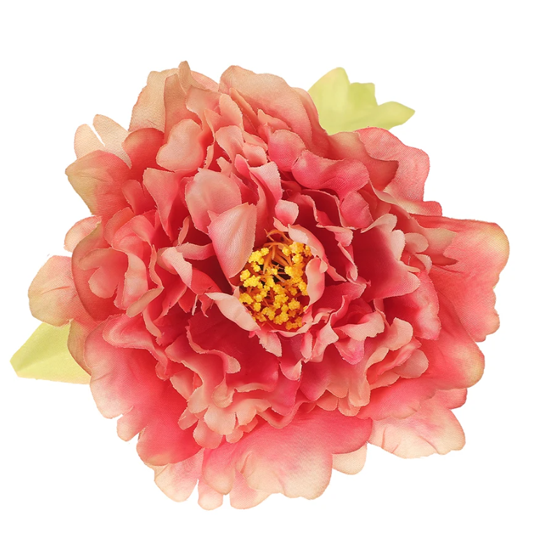 Цветок для декора "Пион коралловый" 130 мм ткань/ пластик (МТ-5010)
