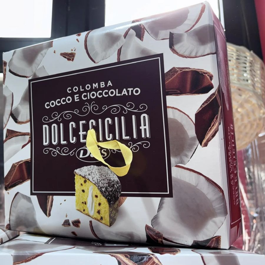 Коломба с кокосовым кремом и шоколадом 800 г, Colomba al cocco e cioccolato Dolce Sicilia 800 gr