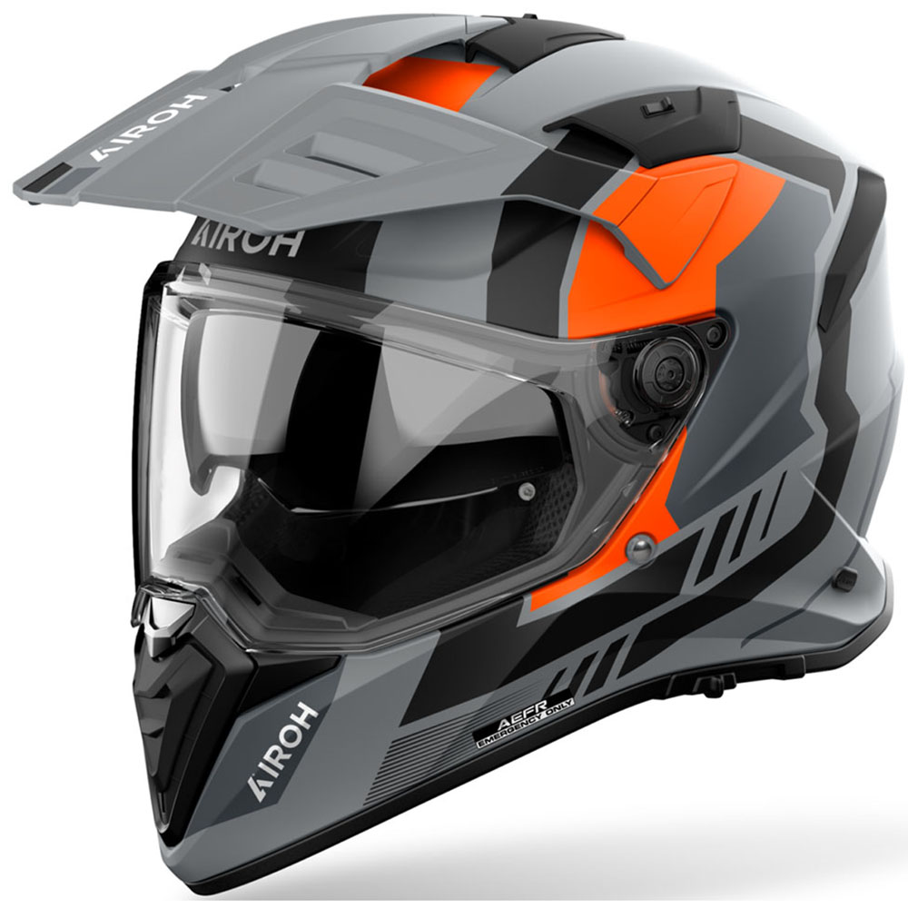 Airoh Bandit Horn Orange Matt шлем для приключений и мототуризма