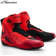 Мотоботинки Alpinestars MM93 Faster 4, красно-чёрные