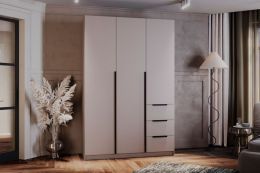 ЧЕЛСИ Шкаф 3дв., 3ящ., (ш1356*г510*2080мм) Кашемир