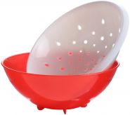 Дуршлаг-фруктомойка 24см с миской, набор, пластик