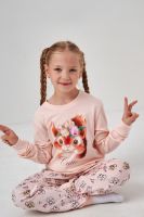 Пижама Кулирка с рибаной длинный рукав [сказочка светло-розовый]