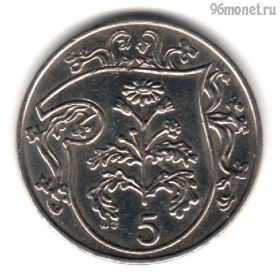 Остров Мэн 5 пенсов 1986 АВ