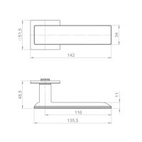 Ручка Armadillo Castella R.YM схема