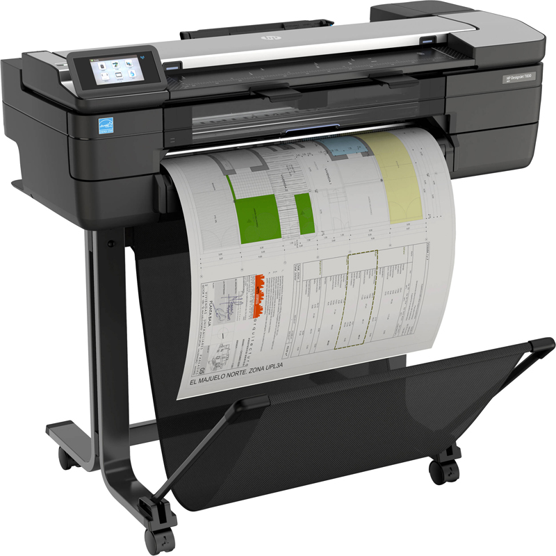 МФУ широкоформатный HP DesignJet T830 24" (610 мм) струйный цветной, F9A28D