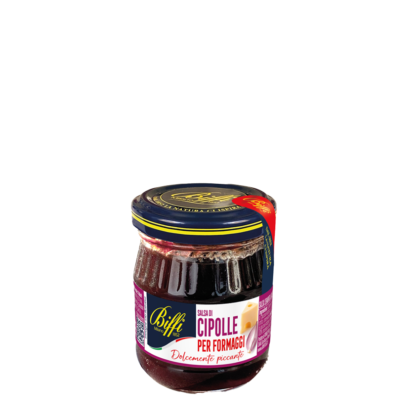 Сальса из лука сладко-пикантная для сыра Biffi 100 г,  Salsa di cipolle Biffi 100 g