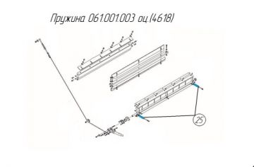 Пружина 061.001.003 оц.(4618)
