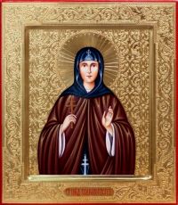 Рукописная икона София Суздальская на липовой доске (ктг6-22378)