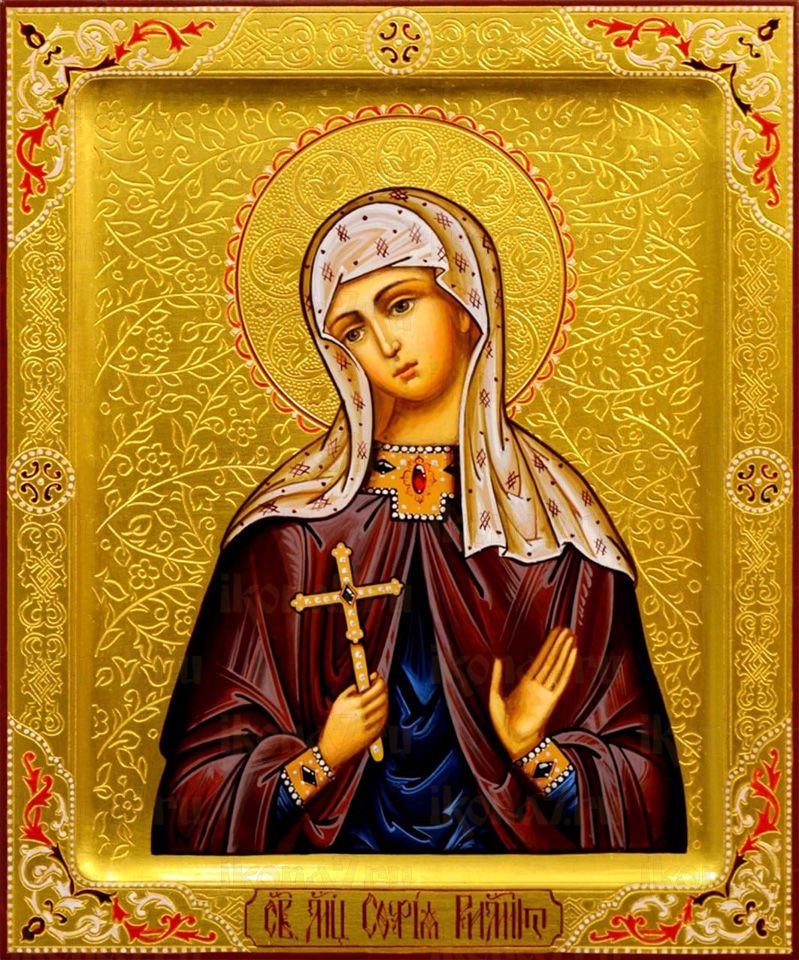 Рукописная икона София Римская на липовой доске (ктг9-22398)