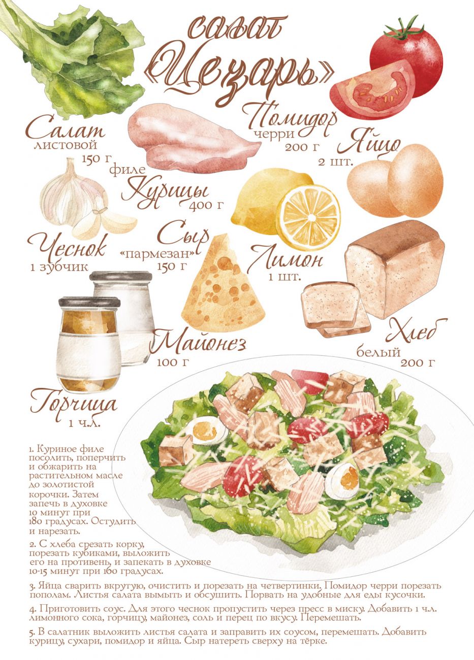 Салат "Цезарь"