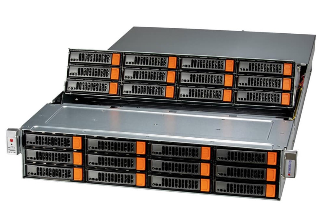Серверная платформа Supermicro StorageSuperServer 521E-E1CR24H 24x3.5" Rack 2U, SSG-521E-E1CR24H_emp