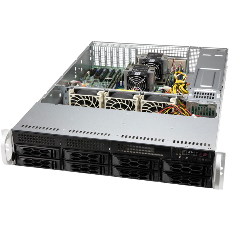 Корпус Supermicro SuperChassis LA25TQC-R609LP Rack 600 Вт чёрный 2U, CSE-LA25TQC-R609LP
