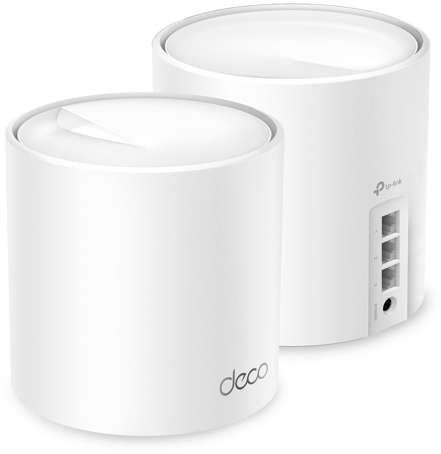 Беспроводной маршрутизатор TP-Link DECO X50 2.4 и 5 ГГц 2402 Мб/с, Mesh (2-pack), DECO X50(2-PACK)