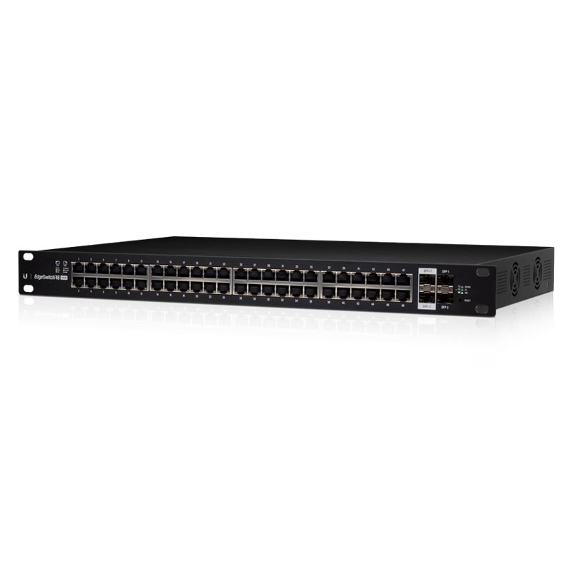Коммутатор UBIQUITI EdgeSwitch 48-500W 48-PoE Управляемый 52-ports, ES-48-500W